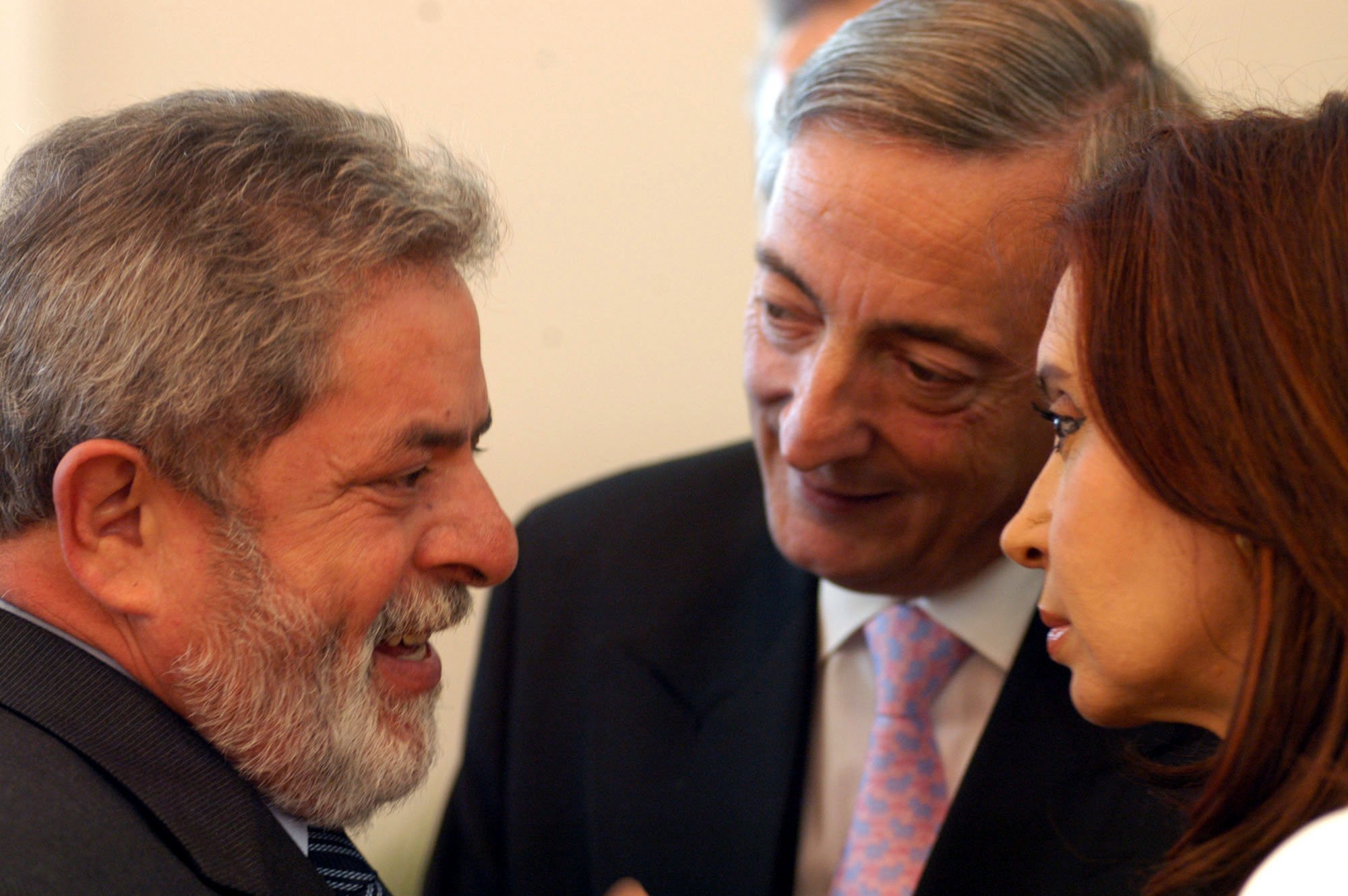 Lula Da Silva, Néstor Kirchner y Cristina Kirchner