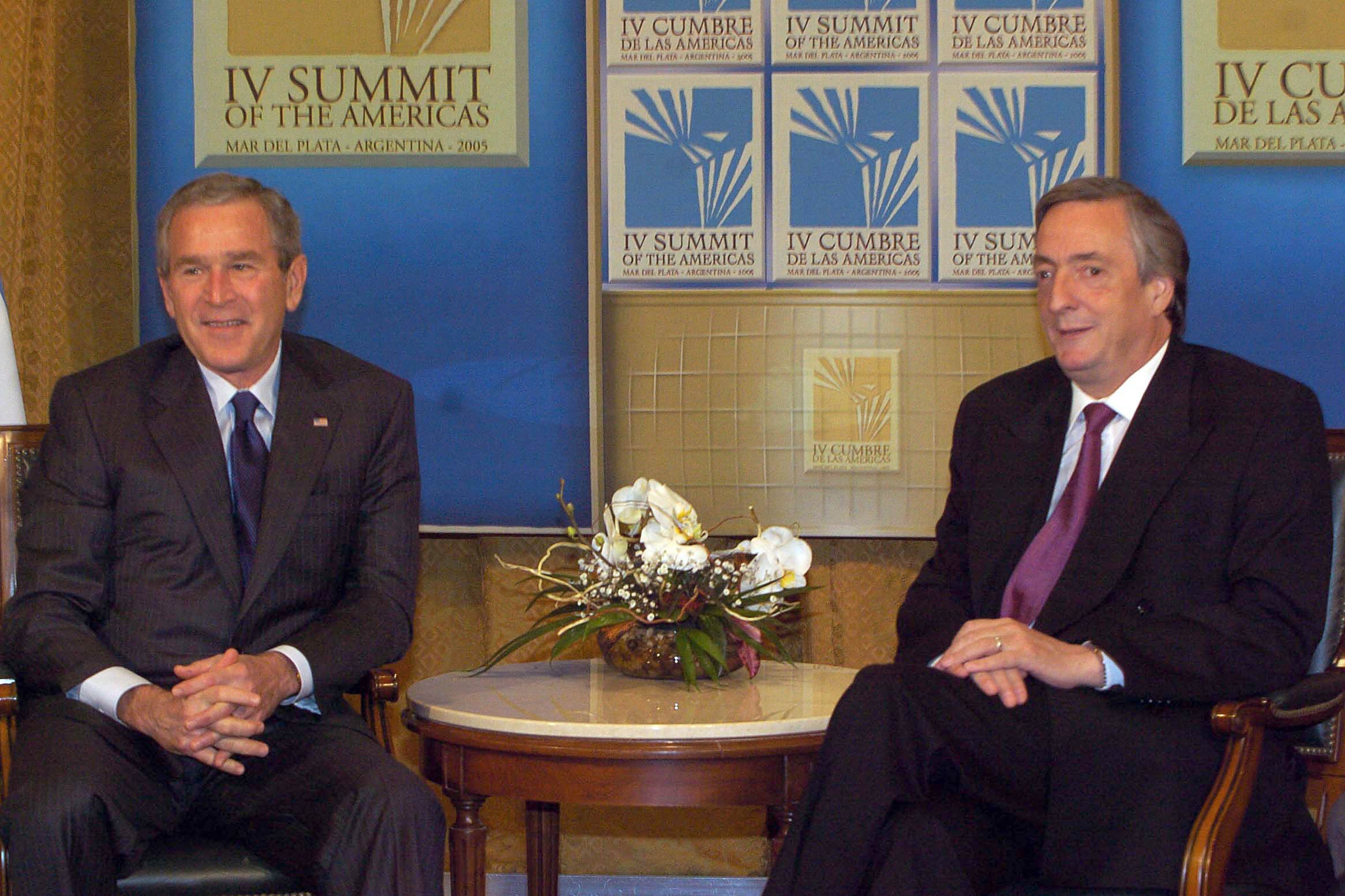 Encuentro de los Presidentes de EE.UU, George W. Bush, y de Argentina, Nestor Kirchner