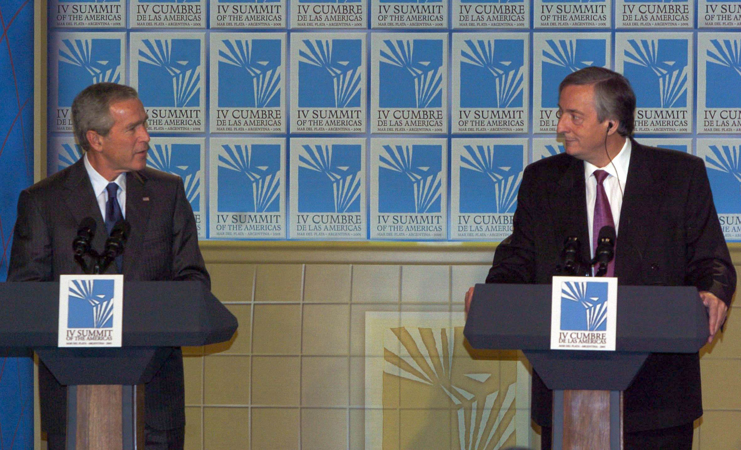 Encuentro de los Presidentes de EE.UU, George W. Bush, y de Argentina, Nestor Kirchner