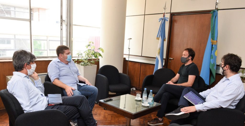 El ministro de Economía Pablo López se reunió con el intendente Guillermo Montenegro.