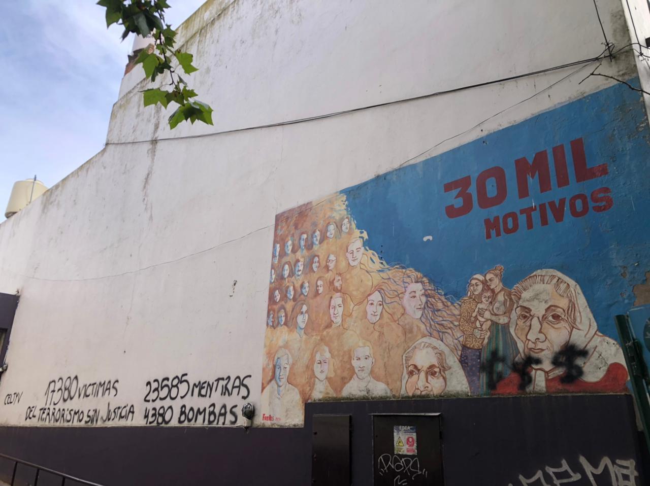 vandalizan mural desaparecidos