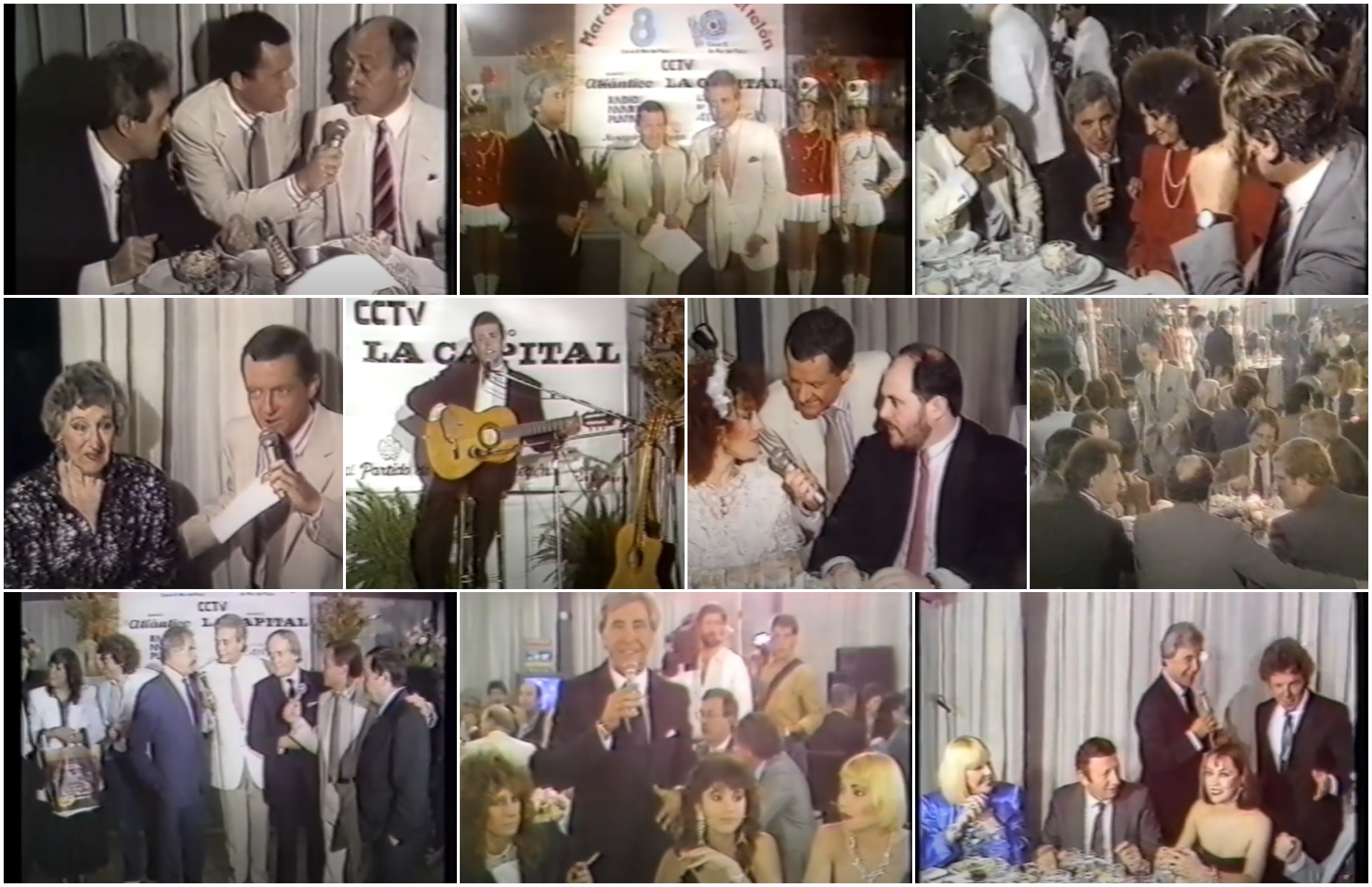 Algunas instantáneas de la histórica presentación especial de Mar del Plata Levanta el Telón, temporada 1988.