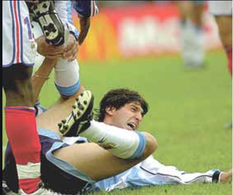 La lesión de Alejandro Domínguez.