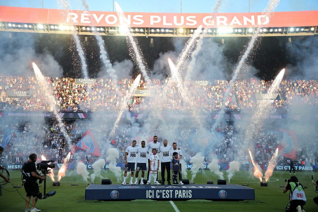 PSG new recruits presentation at the Parc des Princes stadium