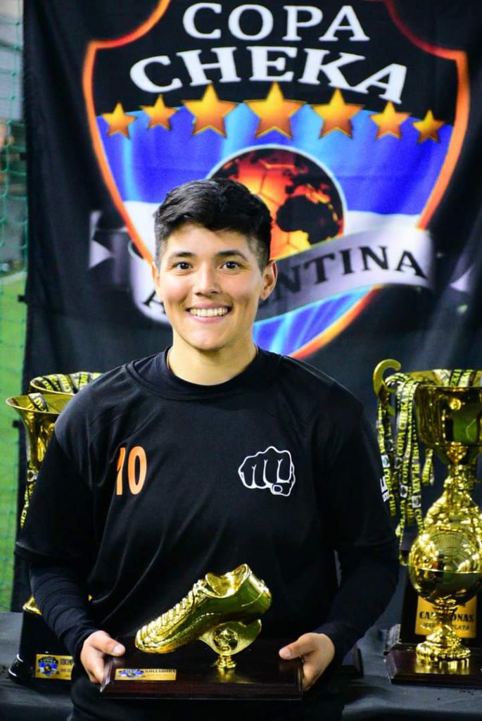 Soledad Aquino, goleadora del torneo.