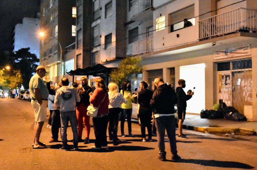 Vecinos protestaron el mes pasado por la instalación de la Zona Roja en la zona de la ex terminal de ómnibus.