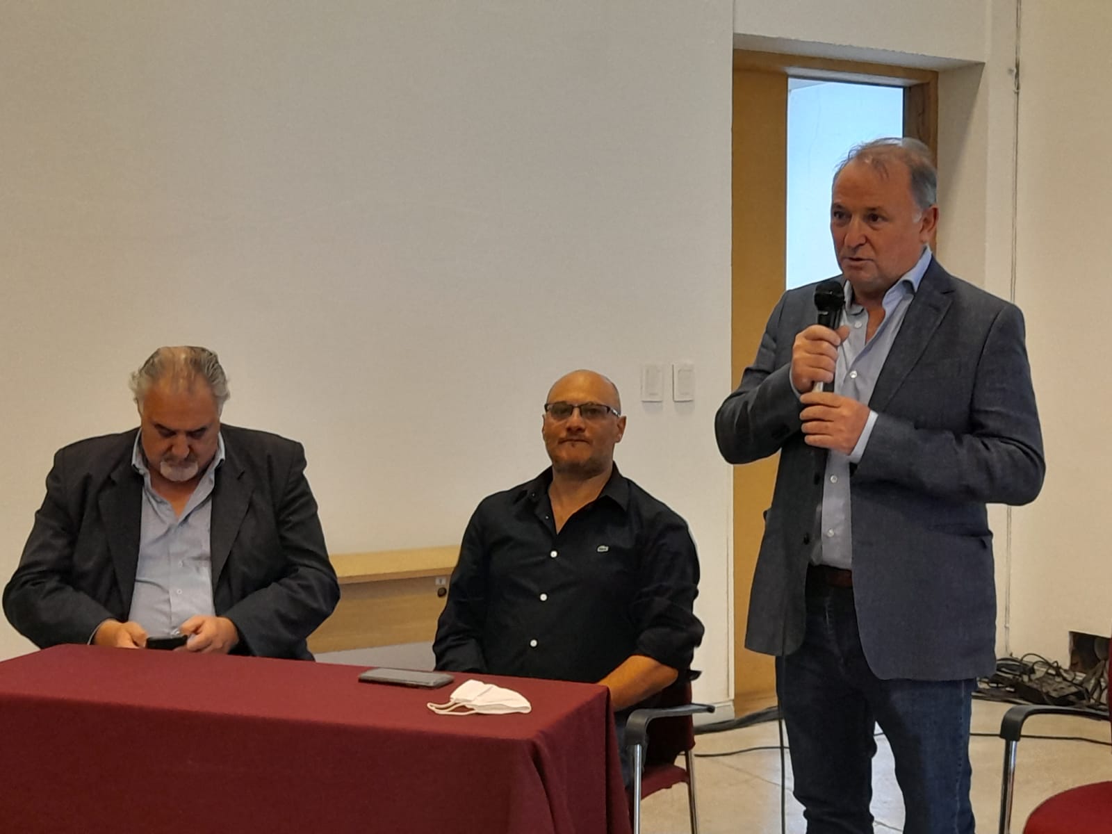 Pereyra Iraola se mostró conforme con el trabajo realizado.