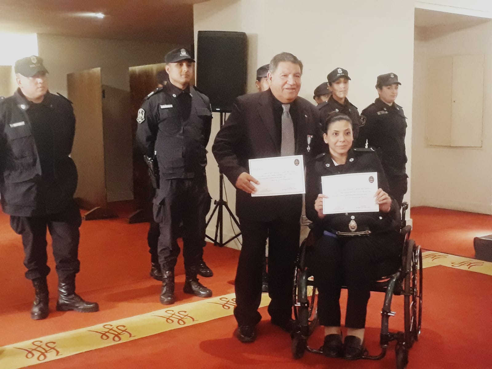 Una de las reconocidas fue Rocío Villarreal, que a los 25 años quedó paralítica tras resistir el copamiento de una comisaría. 
