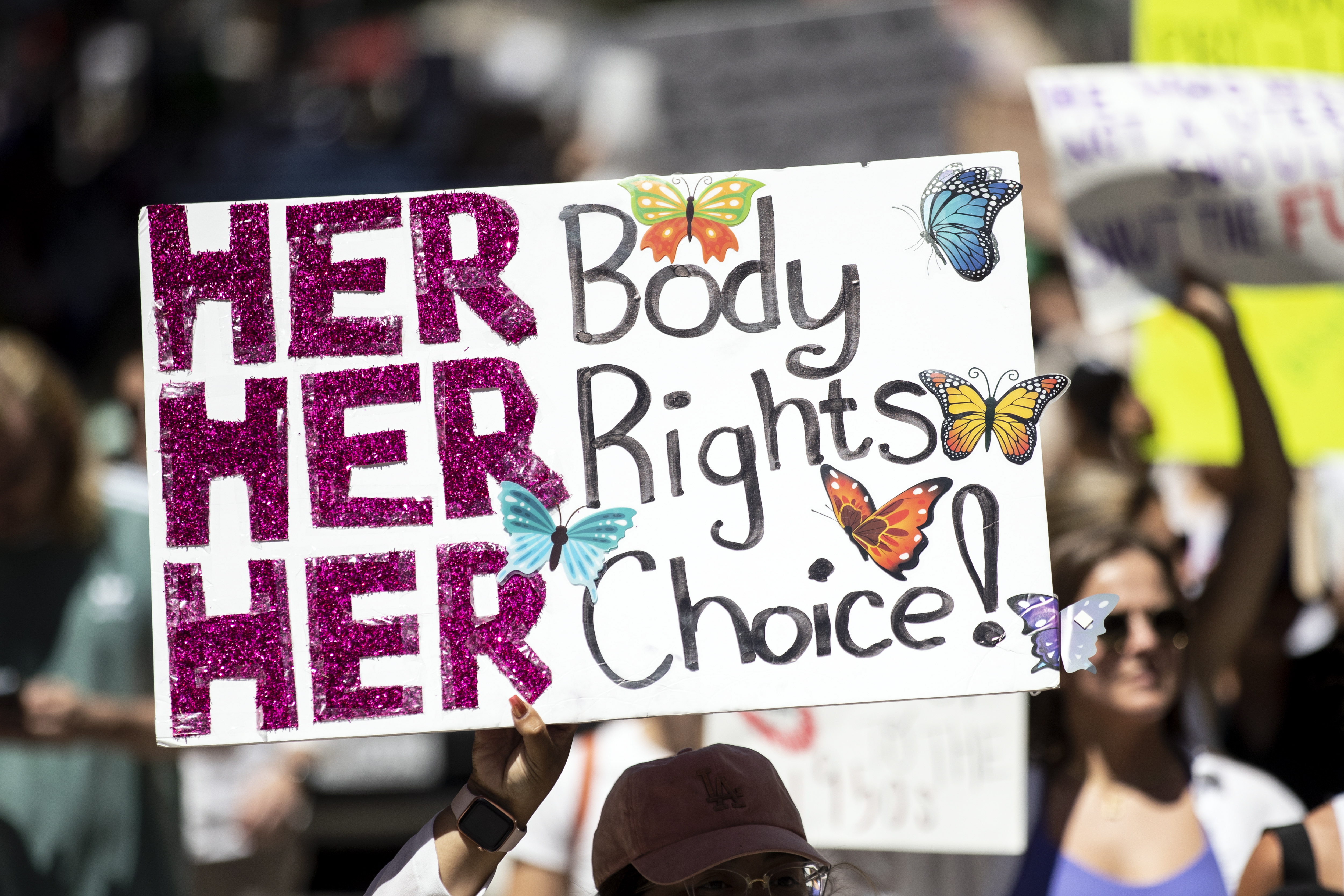 Pro Choice demontration in Los Angeles