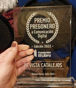 Premio Pregonero 2022 a la comunicación digital para la revista Catalejos.