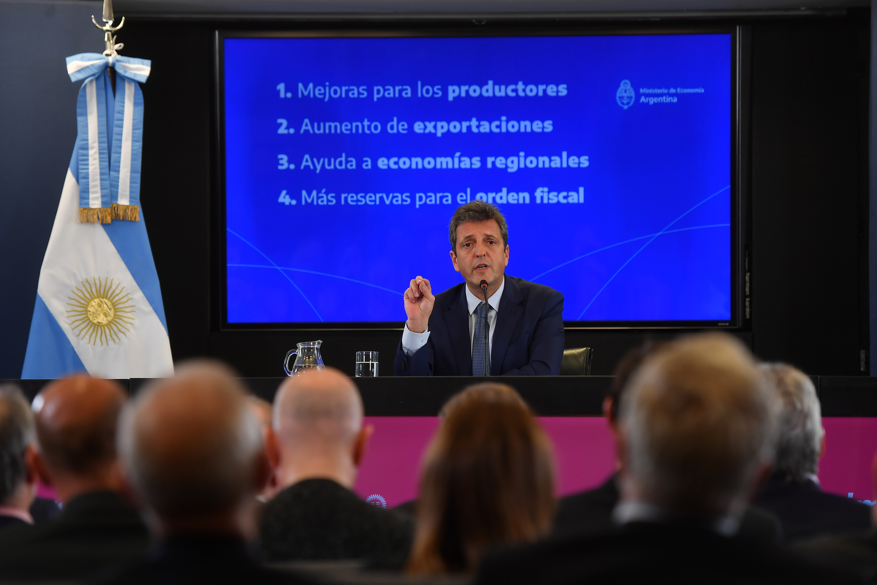 El ministro de Economía, Sergio Massa.