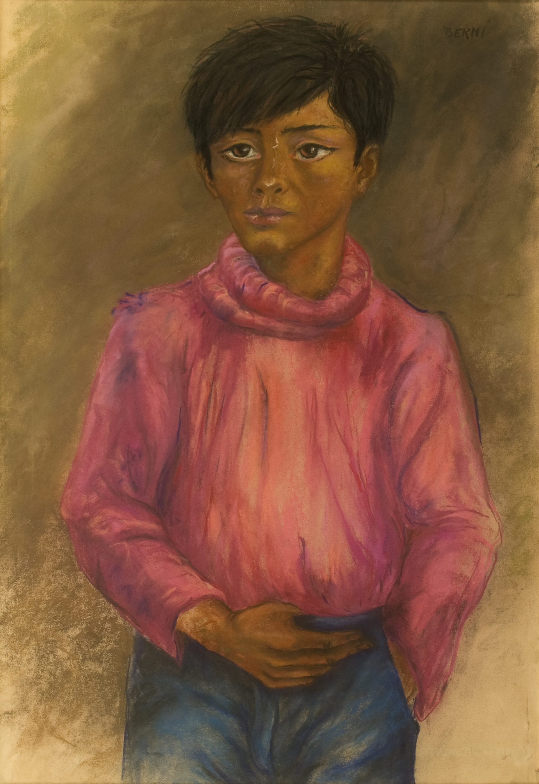 Niño con pulóver rojo (Antonio Berni).
