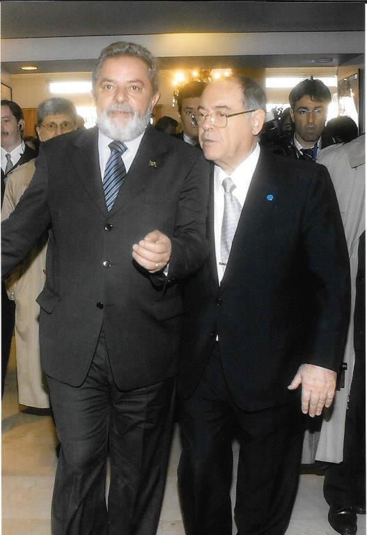Lula, junto a Florencio Aldrey.
