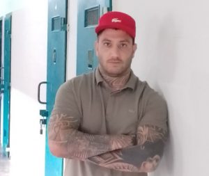 Piero Pinna en la cárcel de Batán.