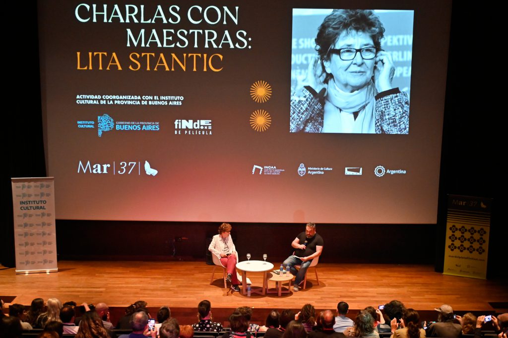 Lita Stantic, protagonista de las charlas con maestras, en el Museo Mar. Foto gentileza Museo MAR.