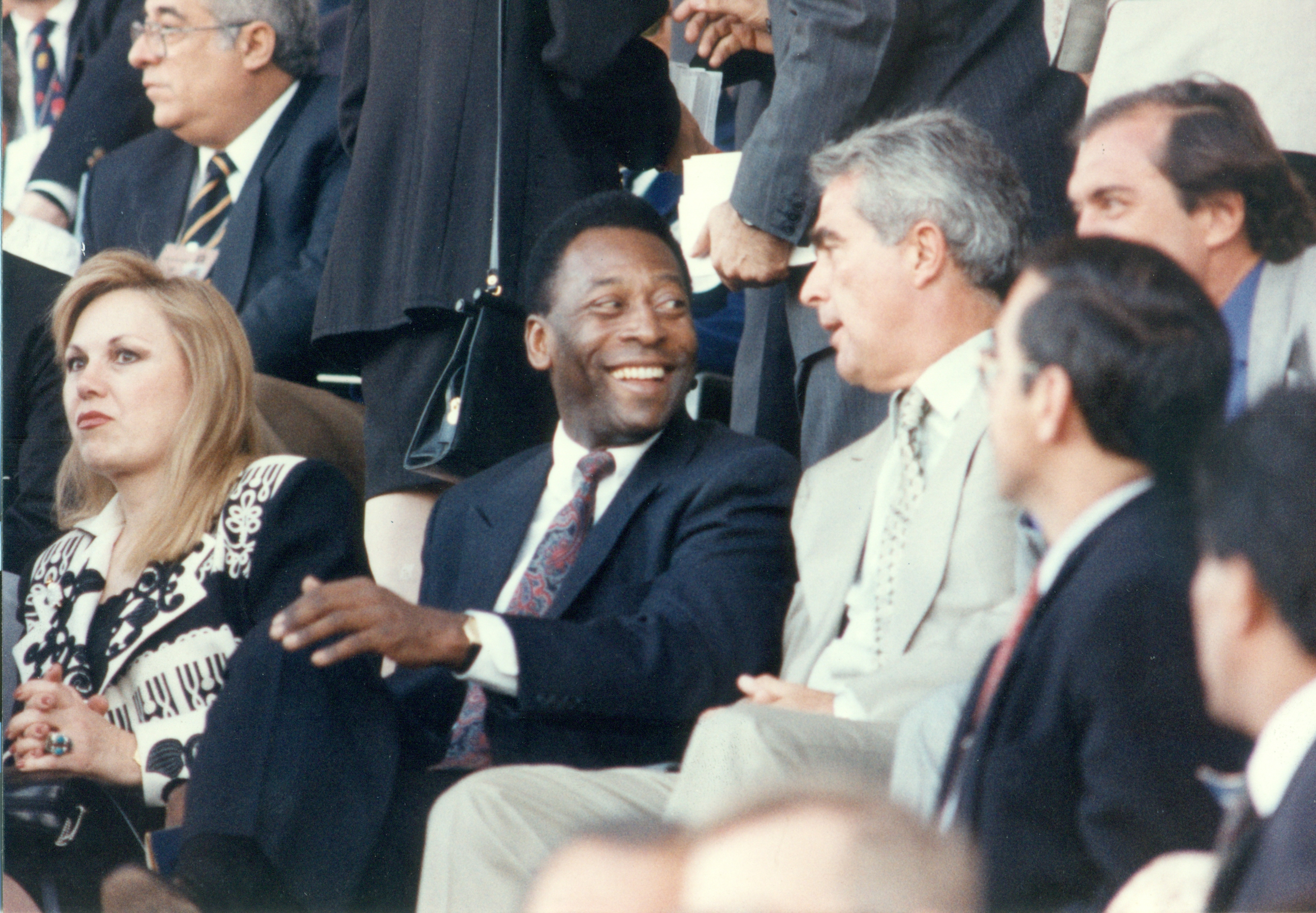 Pelé en el Minella, durante la inauguración de los Panamericanos.