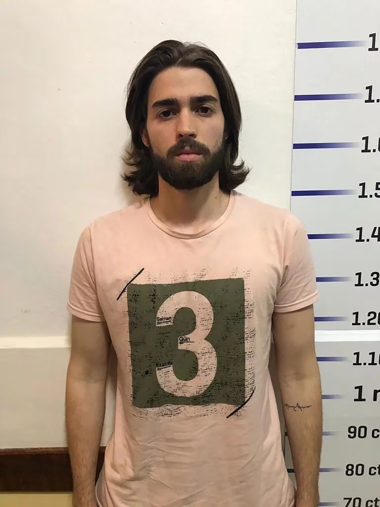 Marco Vitor tras su detención.