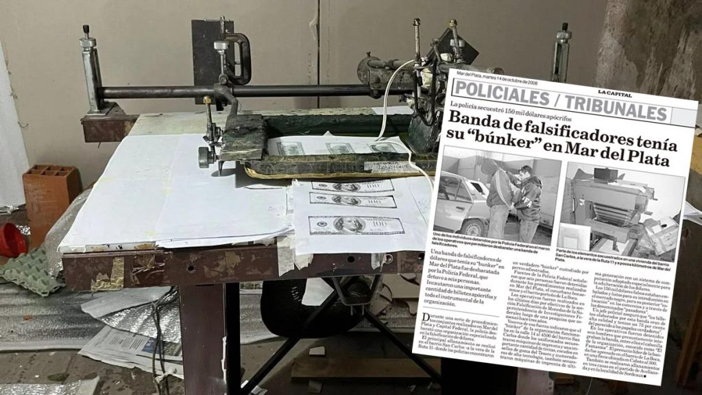 Publicación del diario LA CAPITAL en el año 2008.