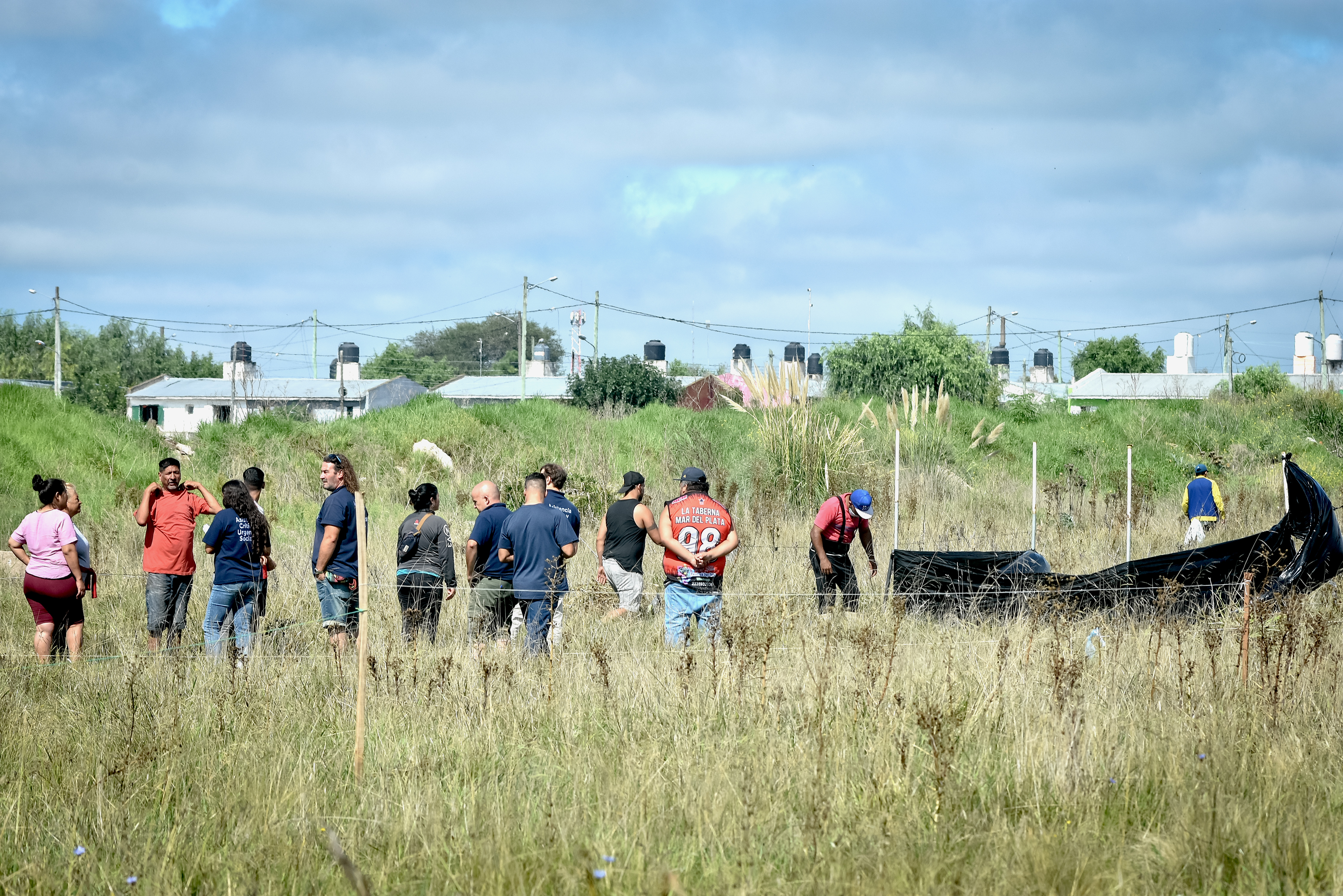 La toma de terrenos en el barrio Las Heras, uno de los temas que marca la agenda del municipio. 