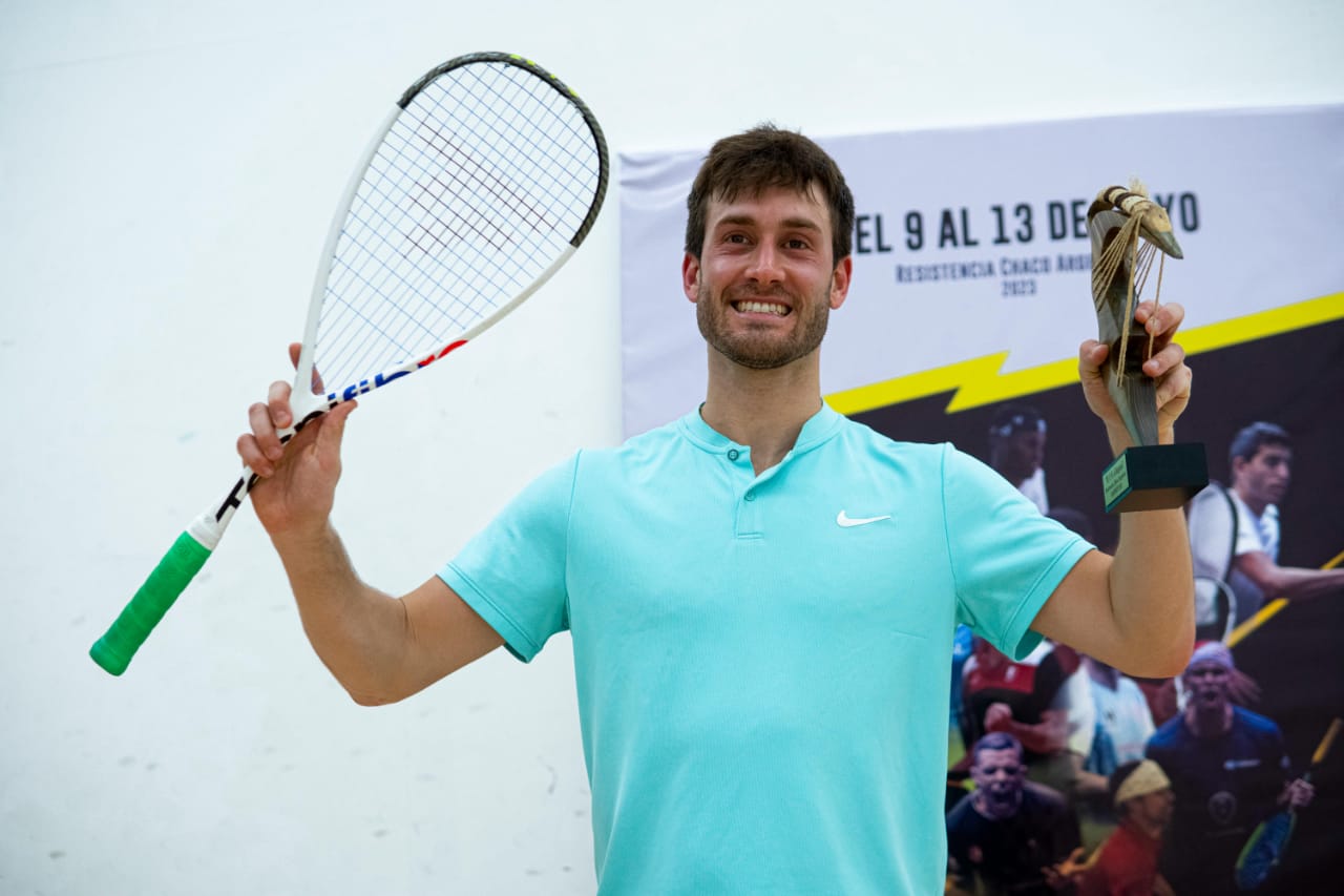 Leaandro Romiglio y su celebración en Chaco.