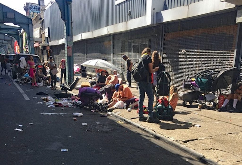 La avenida Kensington, el principal sitio en donde se observa lo que se conoce como una epidemia.