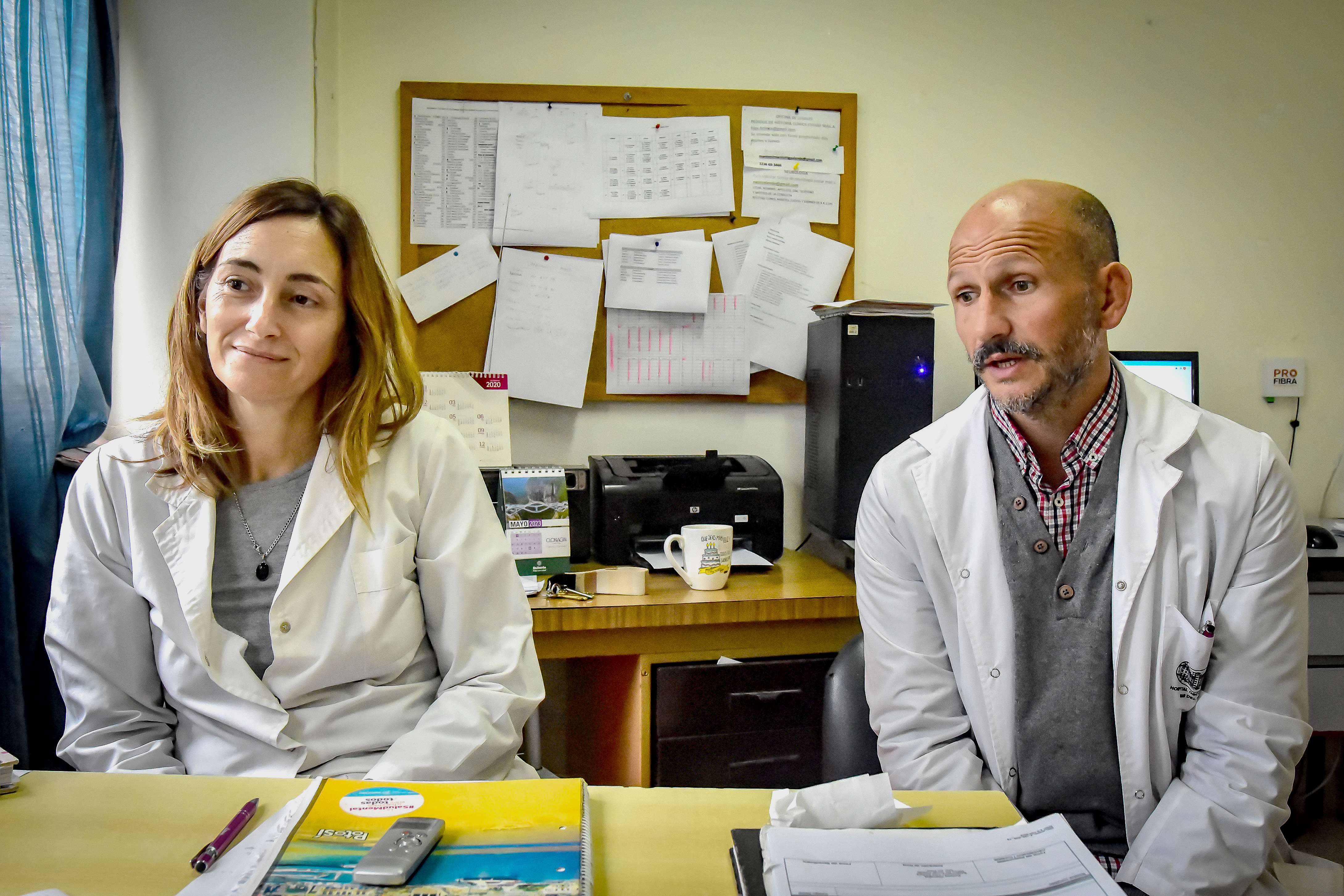  Mariana Borgioli y Mariano Gramis, especialistas del HIGA.