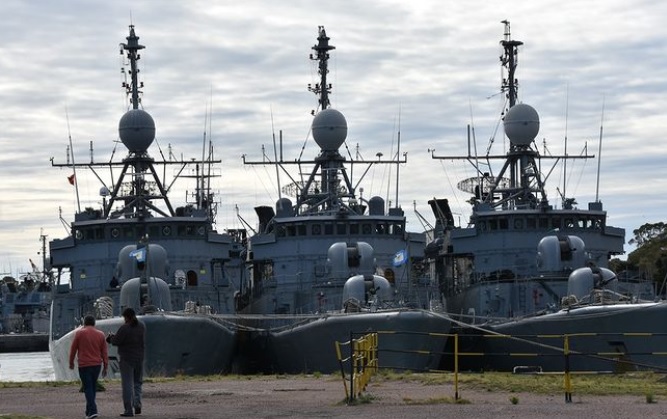 Instalaciones de la Base Naval Puerto Belgrano. Foto: @derechoshumanospba