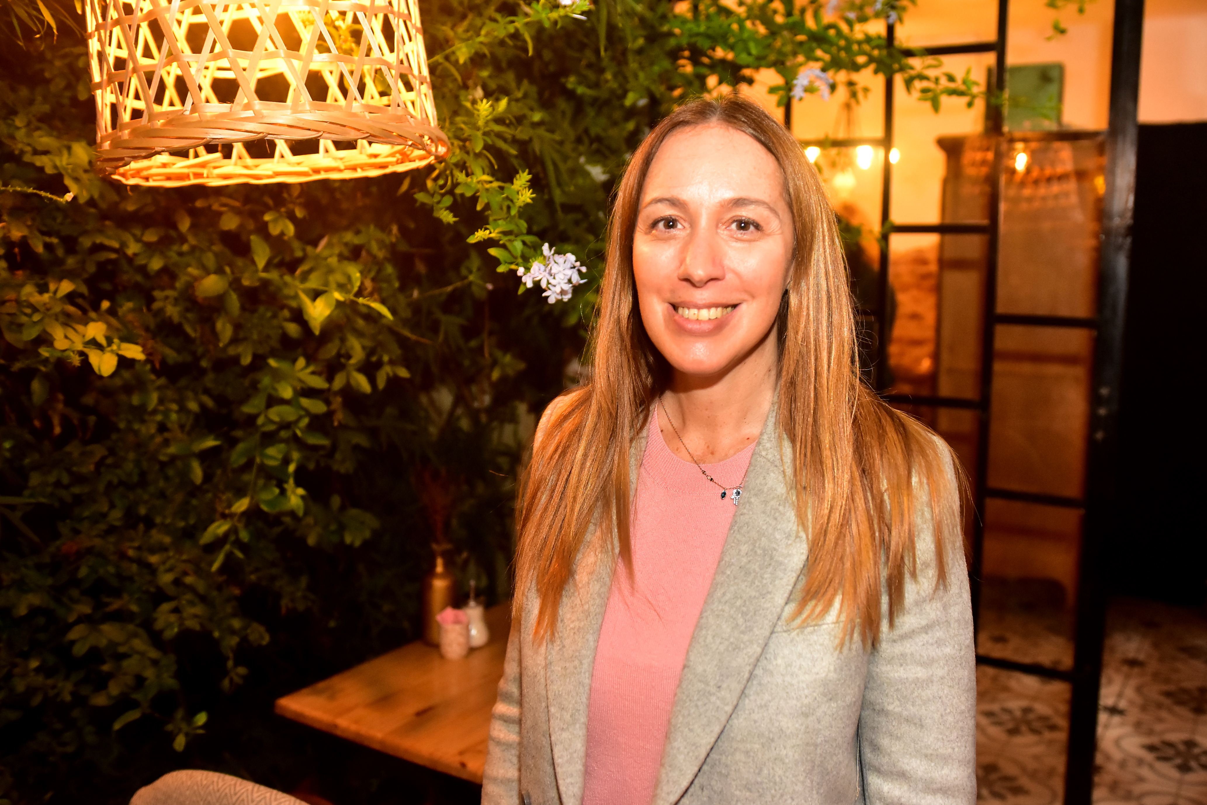 La diputada nacional María Eugenia Vidal pasó por Mar del Plata.