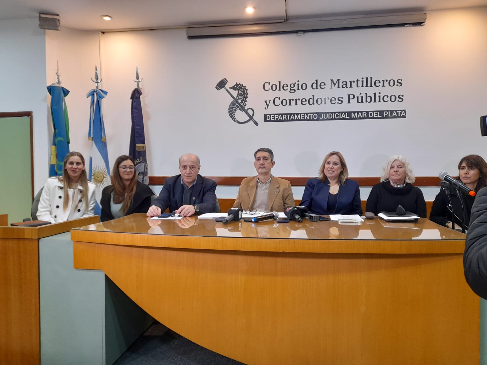 Autoridades del Colegio de Martilleros de Mar del Plata, Mar Chiquita, General Alvarado y Balcarce. 