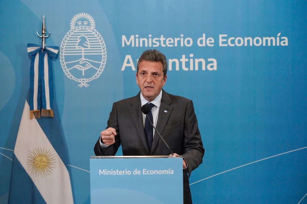 El ministro de Economía, Sergio Massa. 