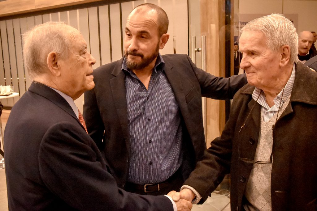 Los doctores Diego y Ernesto Quirós, socio fundador de "Imágenes MDQ", junto al empresario Florencio Aldrey.