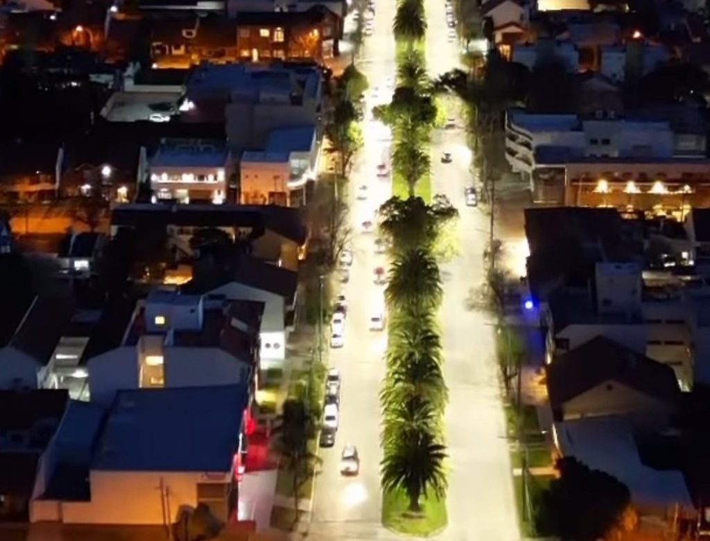 Video la impactante diferencia de las luminarias led con las de sodio