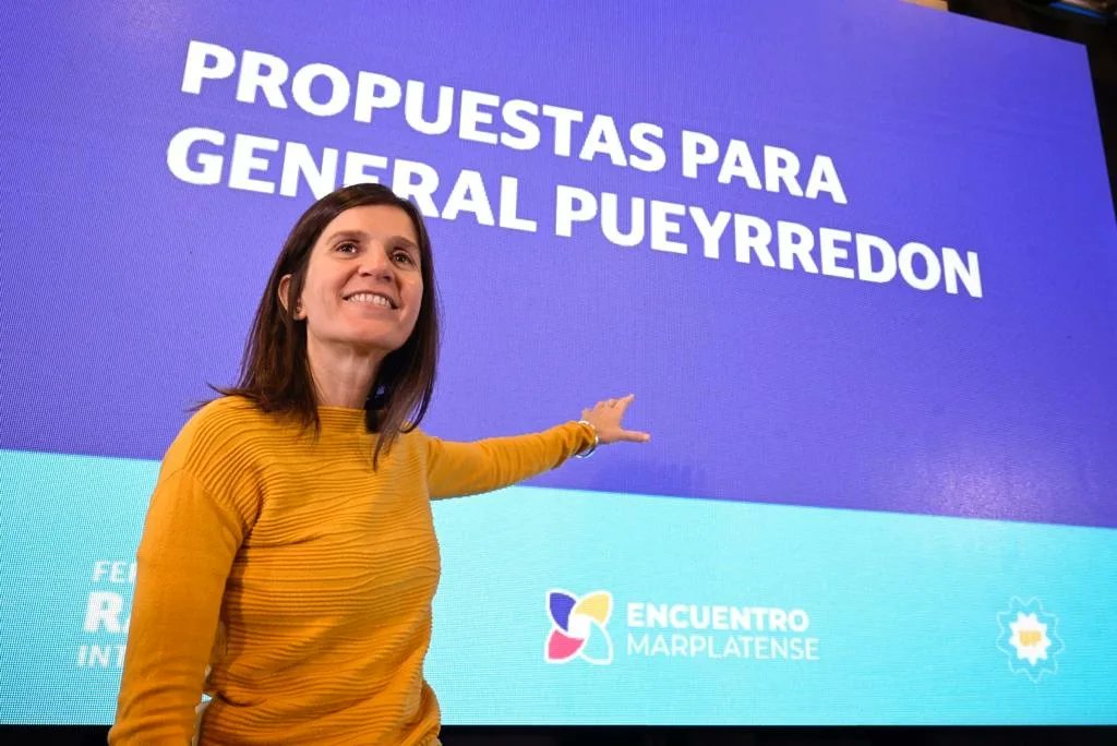 Fernanda Raverta, candidata de Encuentro Marplatense. 