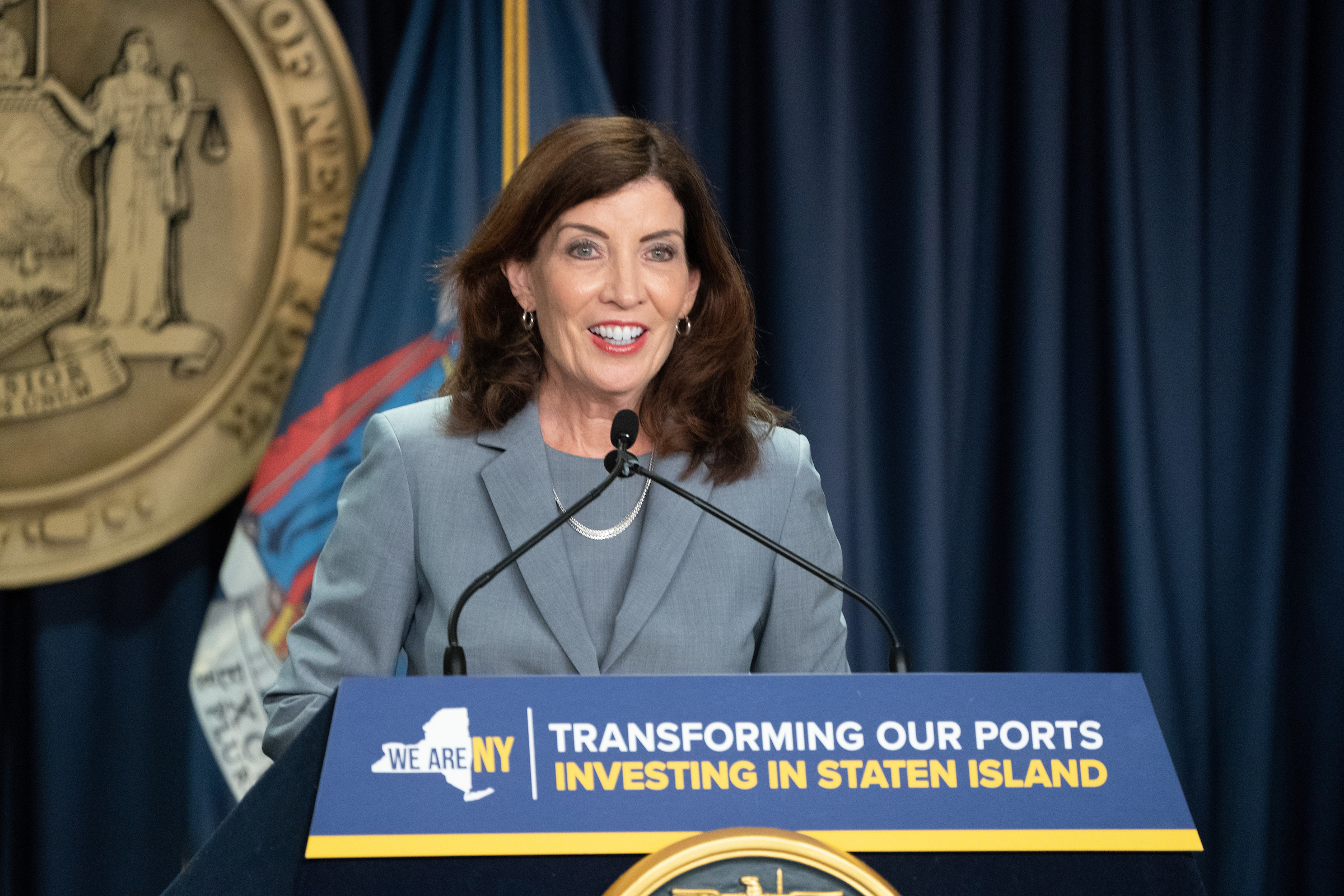 Kathy Hochul, gobernador del estado de Nueva York.