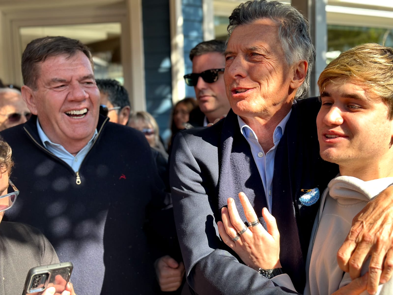 Guillermo Montenegro y Mauricio Macri, en octubre del año pasado en Mar del Plata.