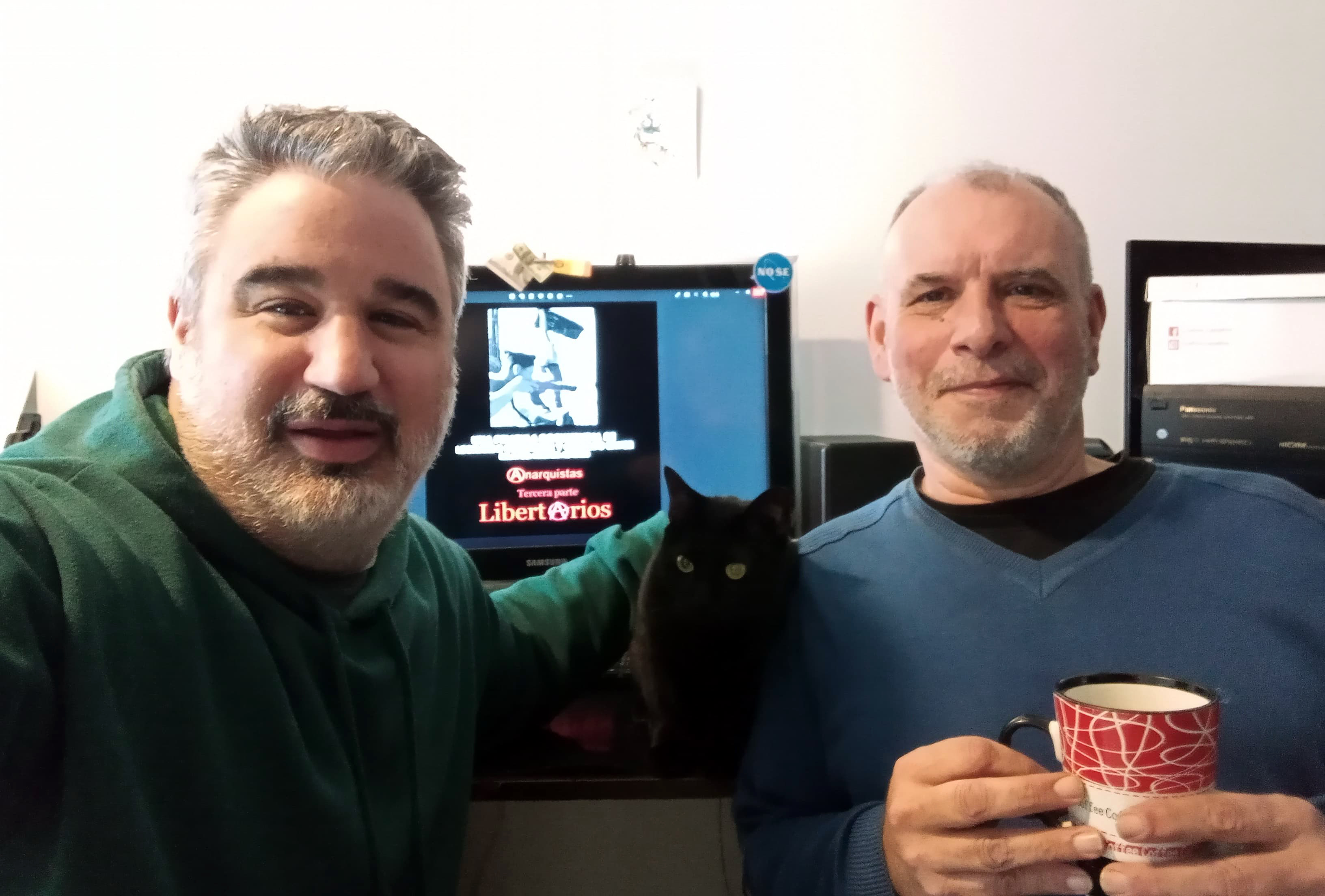 Mauro Spadafore, montajista y Leonardo Fernández, director de la película.