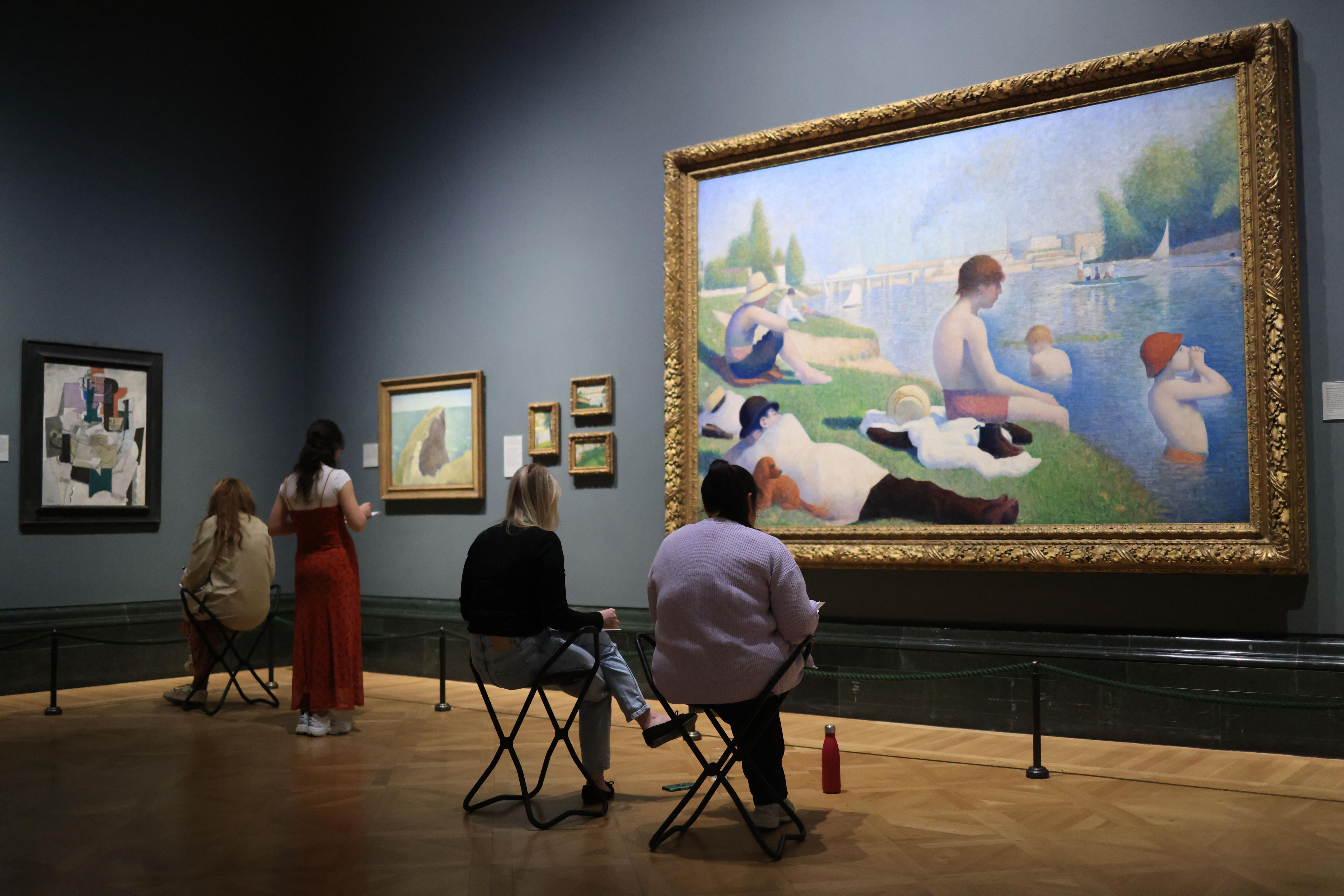 Pinturas de la colección se estudian en la National Gallery de Londres. Foto: EFE | Neil Hall.