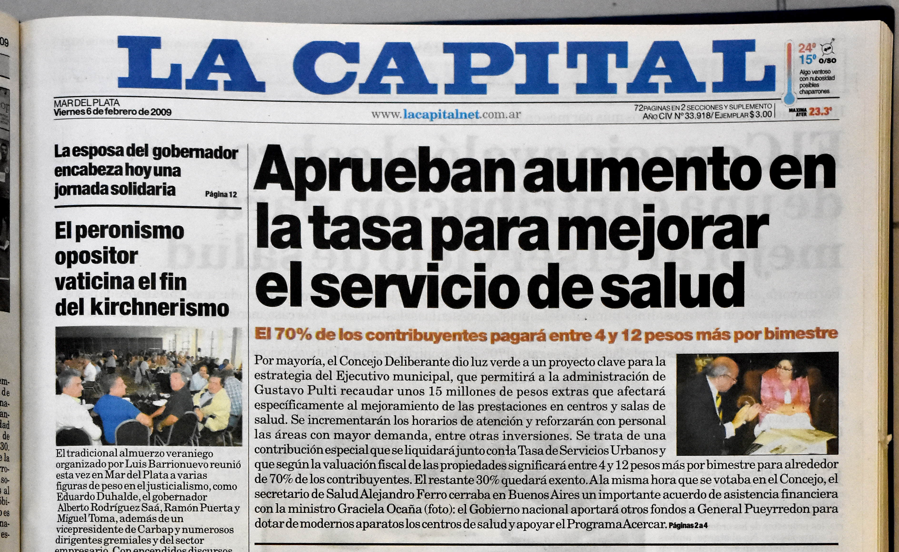 La Contribución para la Salud se aprobó en 2009. 