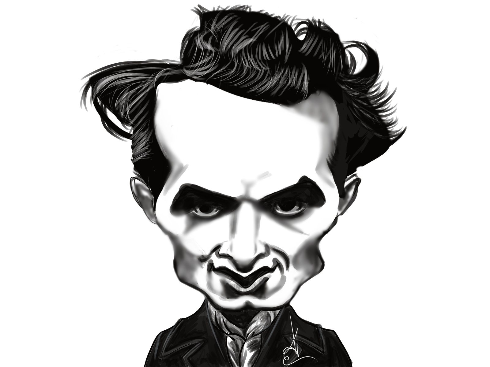John Fante. Ilustración de Jorge Estefanía.