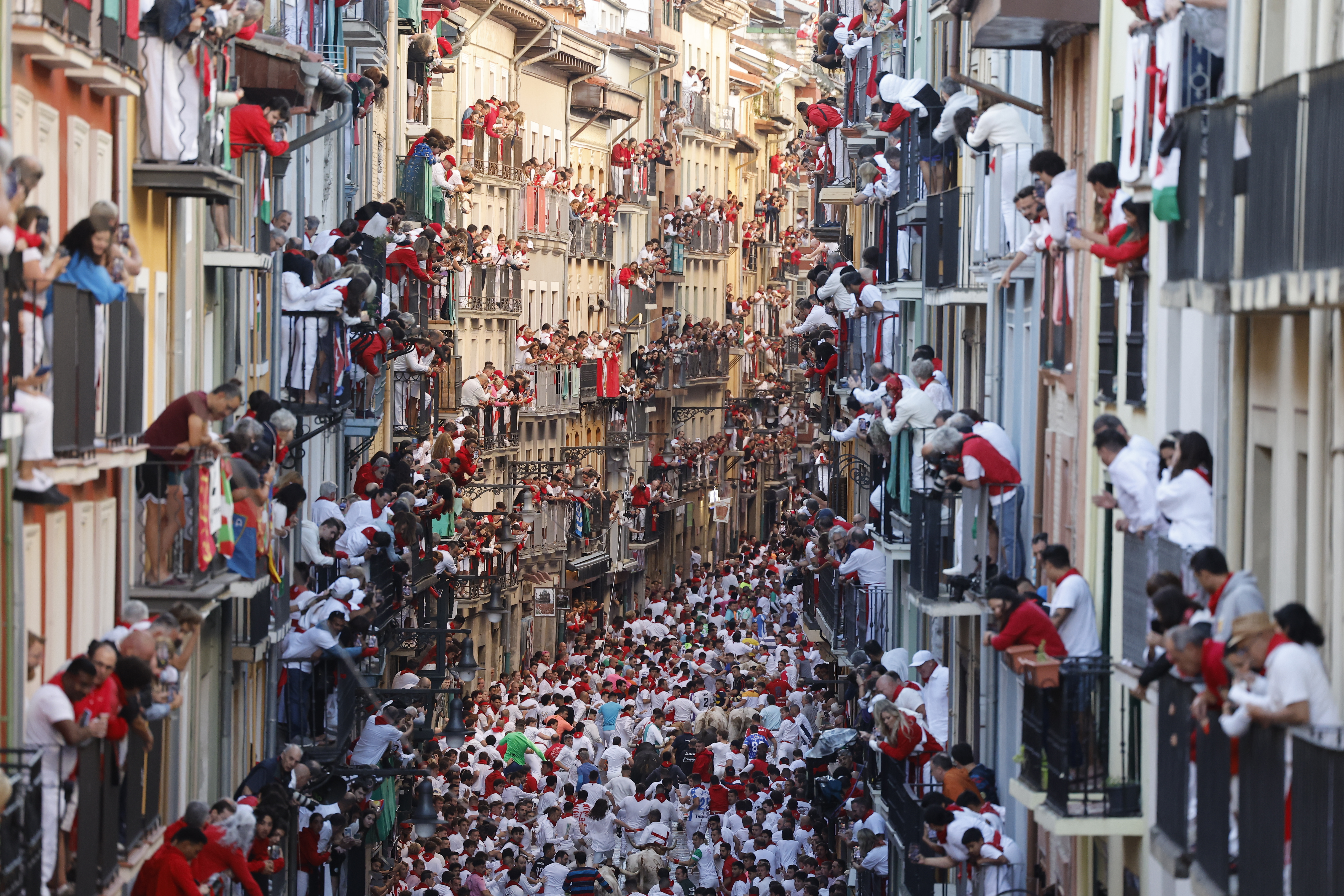 Primer encierro en el Día de San Fermín