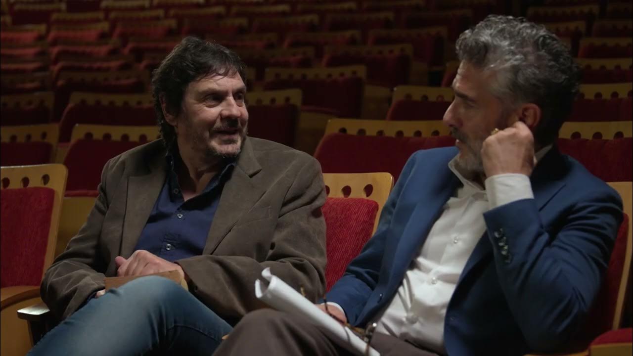 Pigna y Sbaraglia, en un momento de la película "Manuel Ugarte: el destino de un continente”.