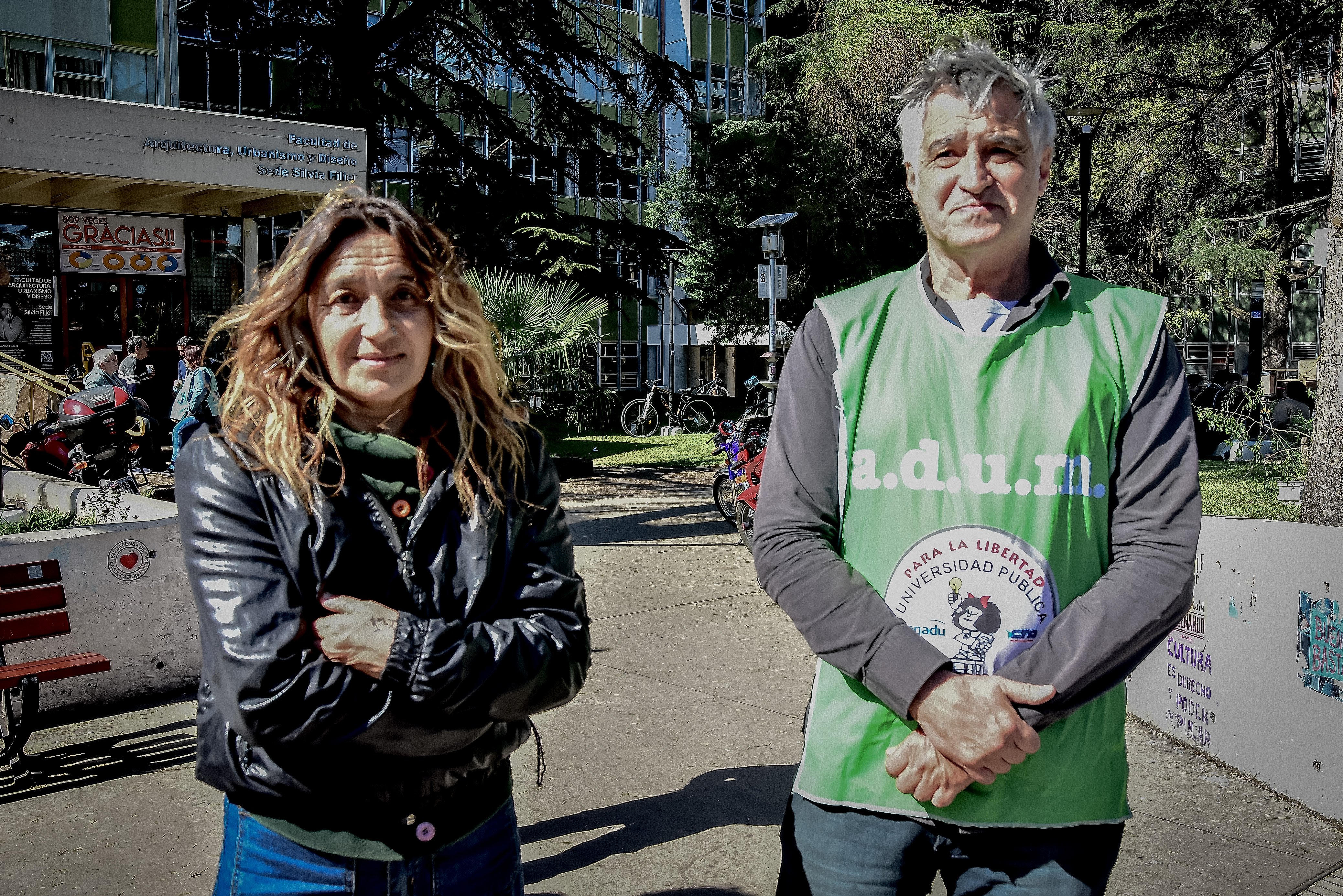 Victoria Schadwill (APU) y Pedro Sanllorenti (ADUM).