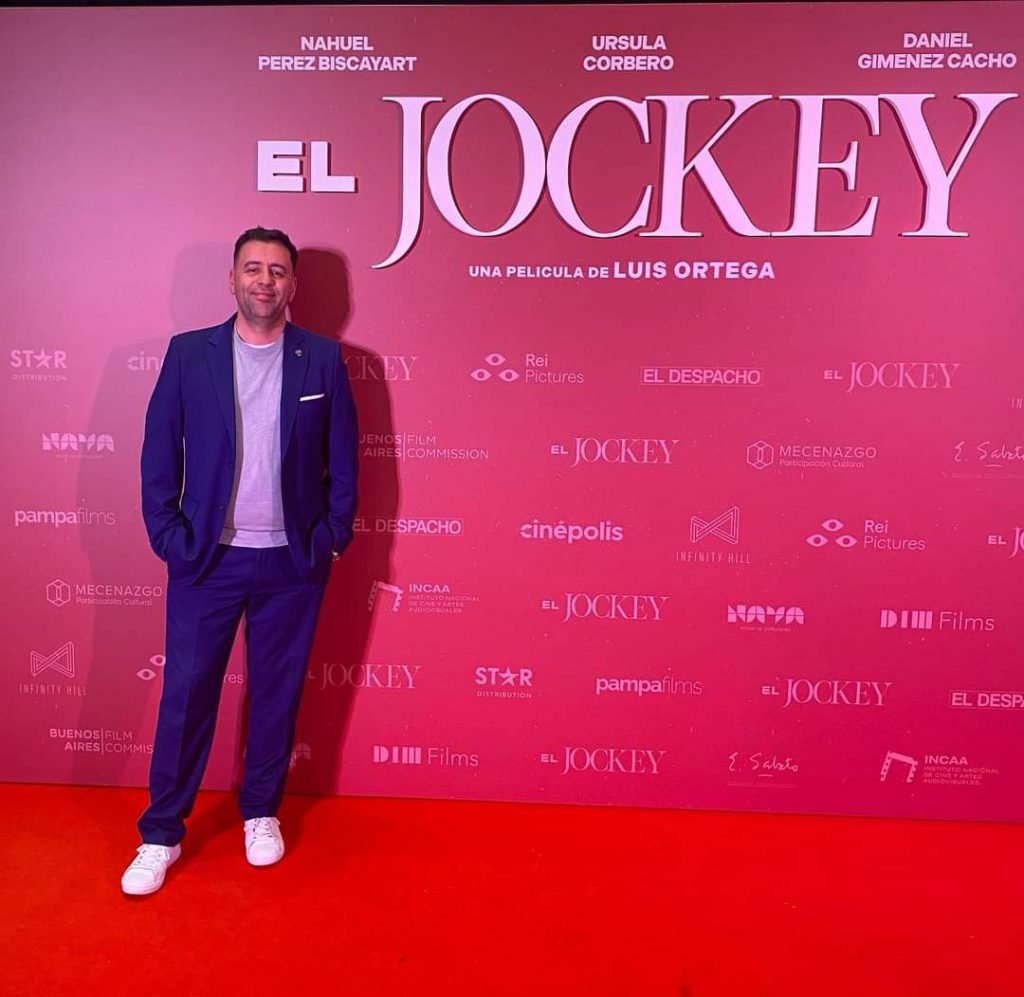 Diego Notario, en la premiere de "El Jockey", este miércoles en Buenos Aires.