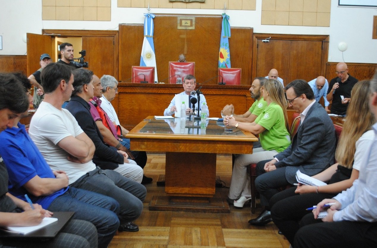 Jornada de trabajo en el Concejo Deliberante.