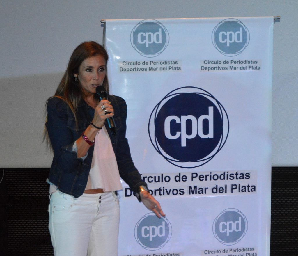 Patricia Garciarena, presidenta del Círculo de Periodistas Deportivos.