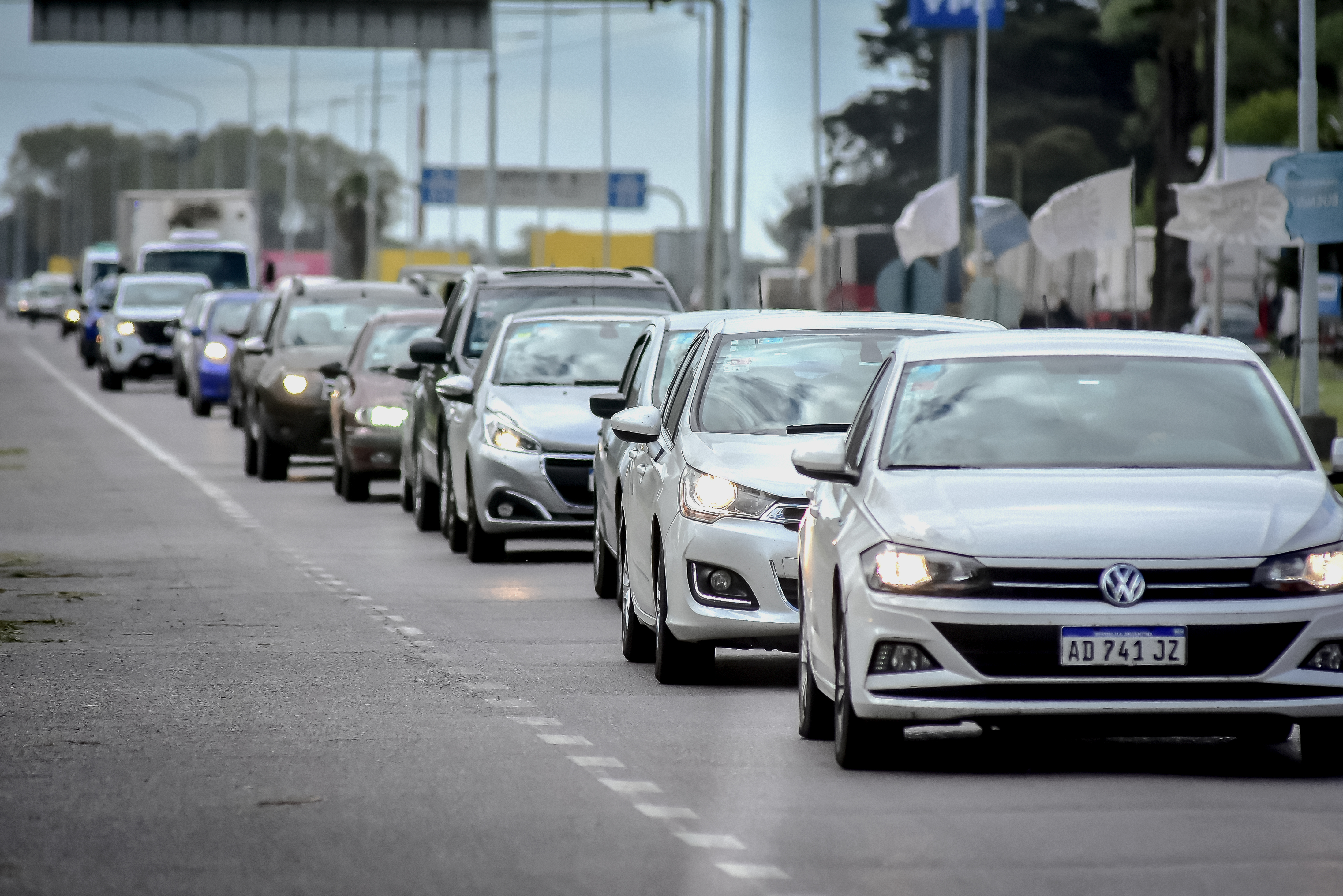 En la Autovía 2 ya se registra un intenso tránsito.