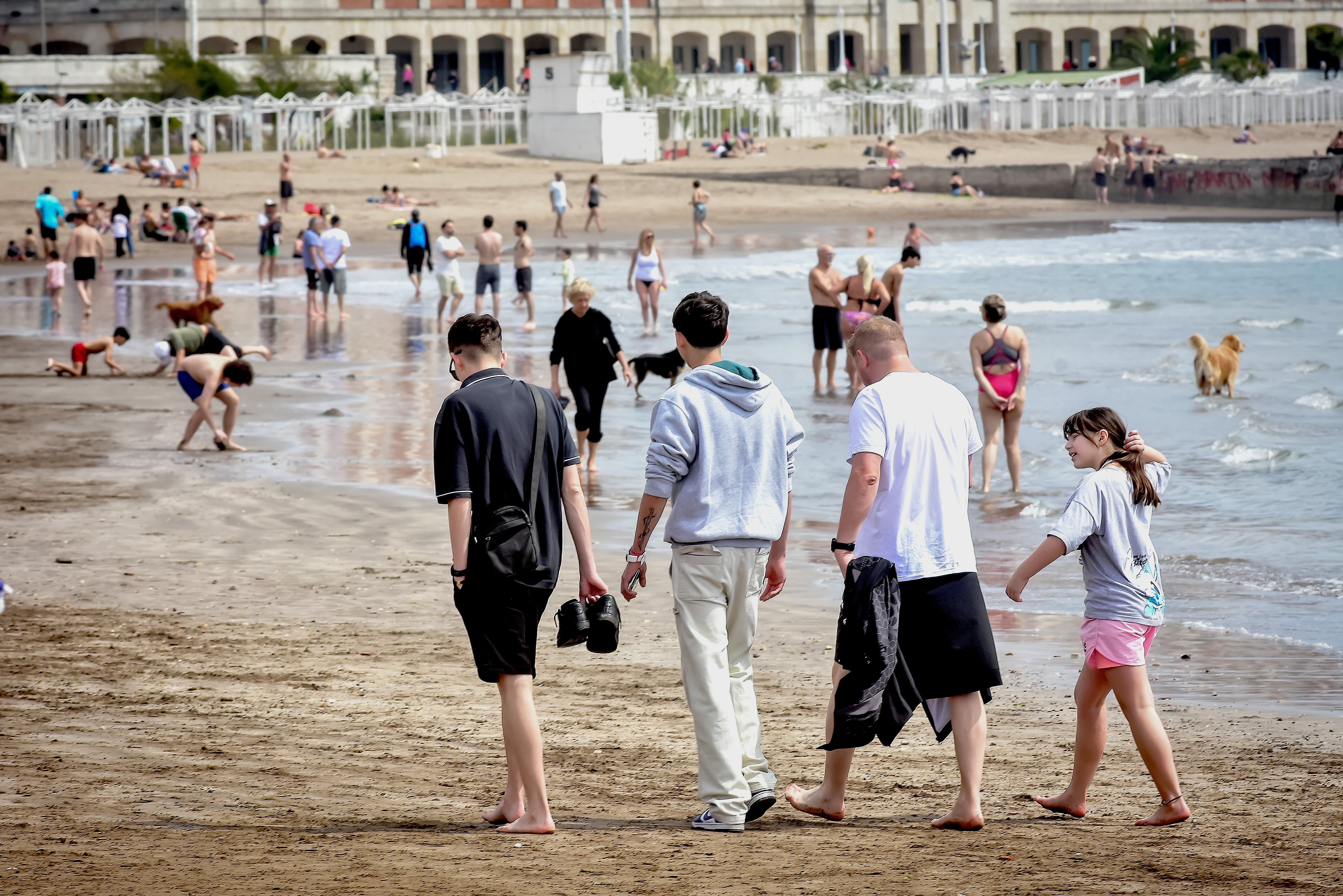 Así estuvo la playa el fin de semana pasado en Mar del Plata.