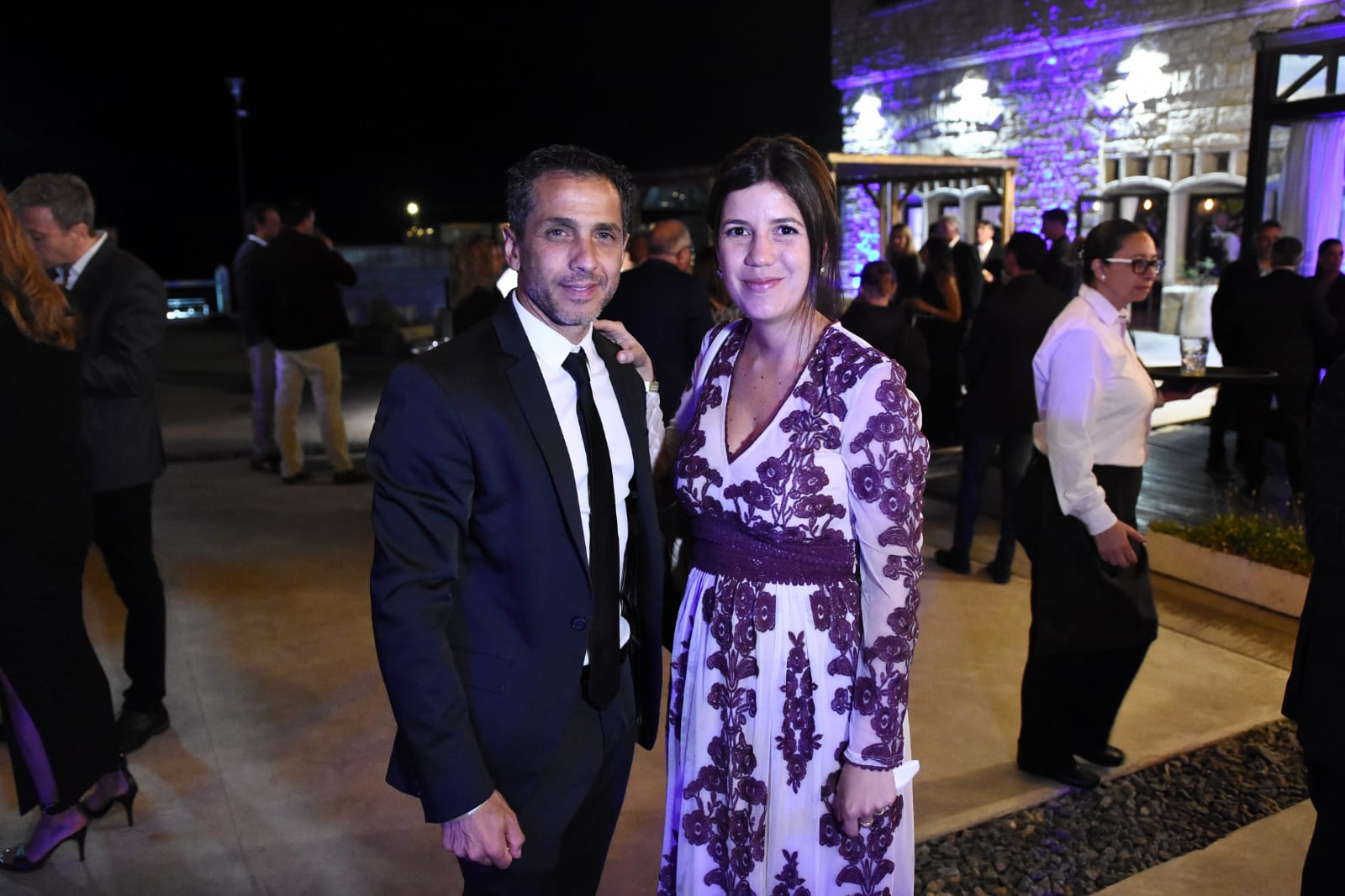 El presidente de la Fundación Mar del Plata Trasplante Diego Fernández, durante el festejo.