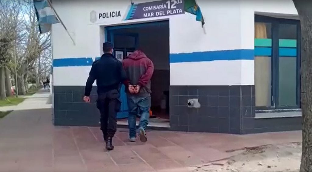 Cajal al ser detenido tras el secuestro de dos primos.