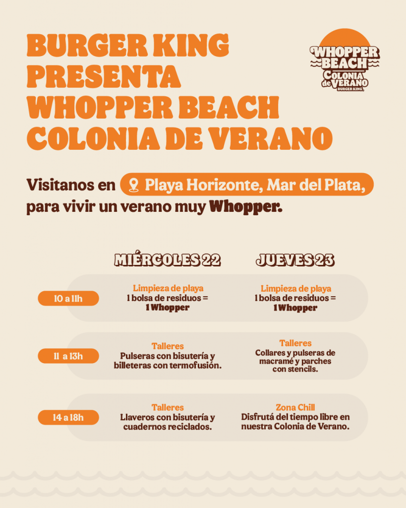 1. Burger King - Colonia de Verano